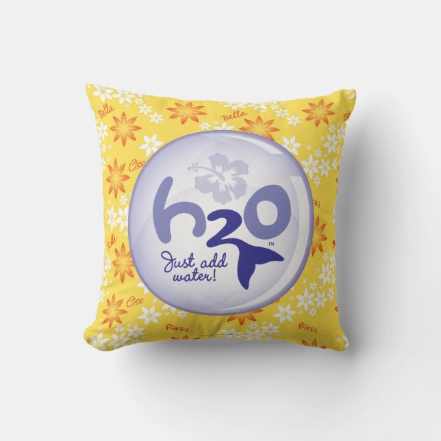 Coussin Profil de nom jaune (Recto)