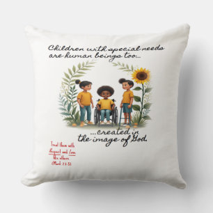 Coussin Promotion des enfants ayant des besoins spéciaux L