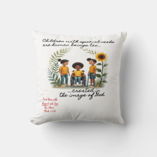 Coussin Promotion des enfants ayant des besoins spéciaux L