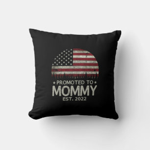 Coussin Promu à Maman Est 2022 Papa pour la première fois