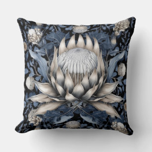 Coussin Protea du roi blanc