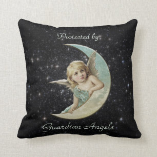 Coussin Protégé par les anges gardiens