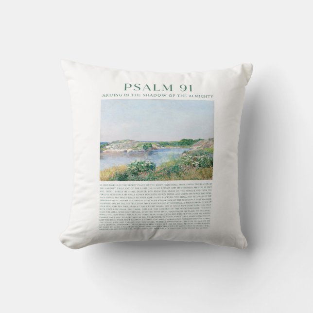 Coussin Psalm 91  (Recto)