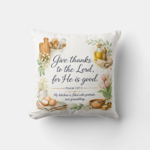 Coussin Psaume 107:1, Décoration juive messianique, Verset