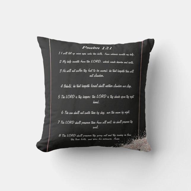 Coussin Psaume 121  (Recto)