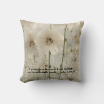 Coussin «Psaume 139: 14»