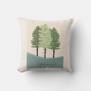 Coussin Psaume 1 Il sera comme un arbre Jeter l'oreiller