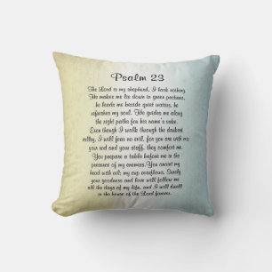 Coussin Psaume 23 Le Seigneur est mon berger Bible Verse