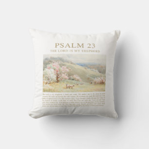 Coussin Psaume 23 NKJV Le Seigneur est Mon Pasteur