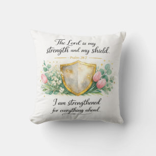 Coussin Psaume 28:7 Verset Biblique, Décoration Juive Mess