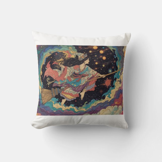 Coussin Psychedelic witch cushion (Recto)