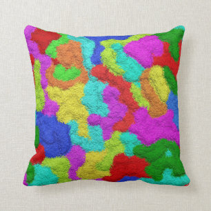 Coussin psychédélique de motif de parties