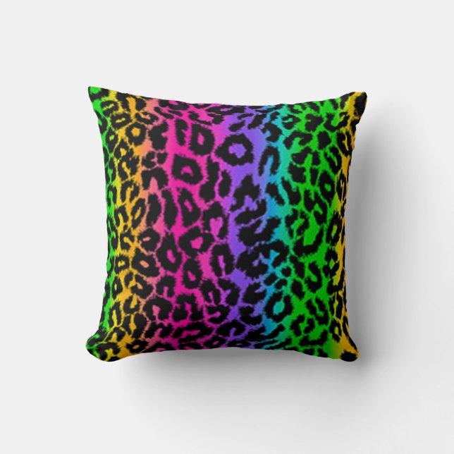 Coussin psychédélique de poster de animal de (Recto)