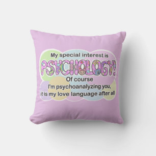 Coussin Psychologie de l'oreiller Langage de l'amour (TDAH