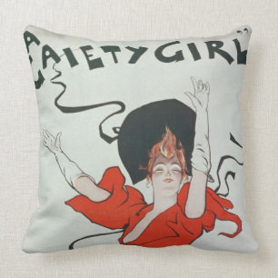 Coussin Publicité par affichage "une fille de joie" au