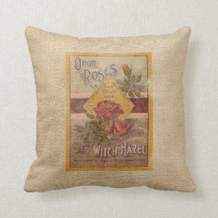 Coussin Publicité vintage de noisette de sorcière de ros