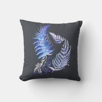 Coussin Puffle motif Ferns de Nouvelle-Zélande