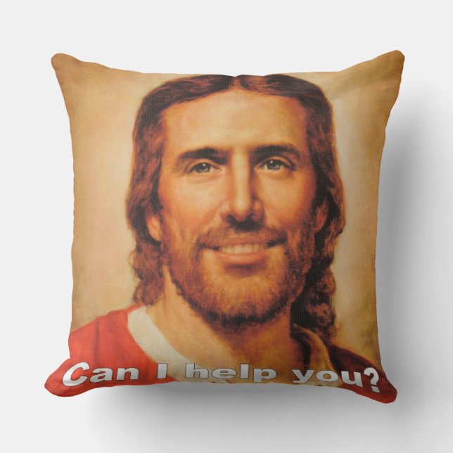 Coussin Puis-Je Vous Aider ? (Recto)