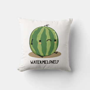 Coussin Pun de fruits de pastèque amusant