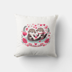 Coussin Pun de loutre adorable