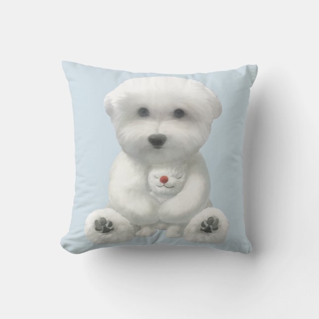 Coussin Puppy Accroche Son Jouet (Recto)