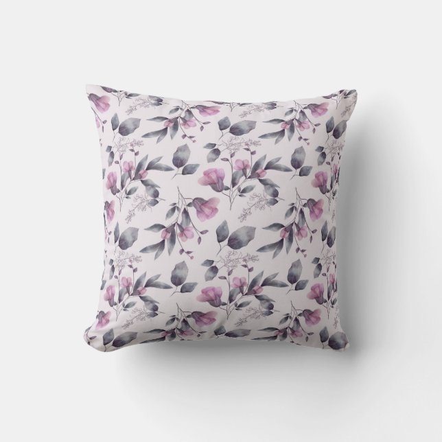 Coussin Purple flowers on (Recto)