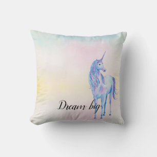 Coussin Purple Unicorne Aqua Rose Yellow Tie Dye