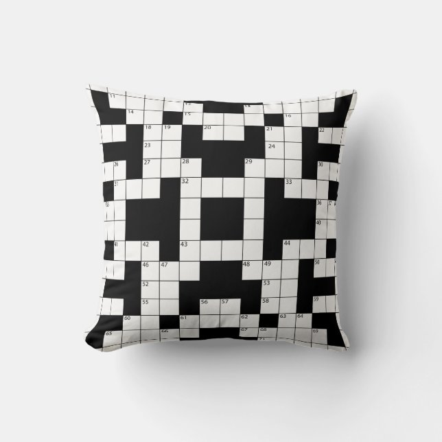 Coussin Puzzle de mots croisés (Recto)