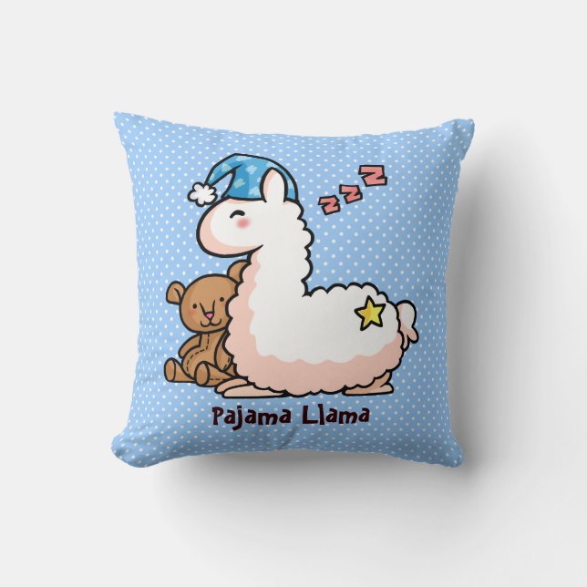 Coussin Pyjama Llama (Recto)