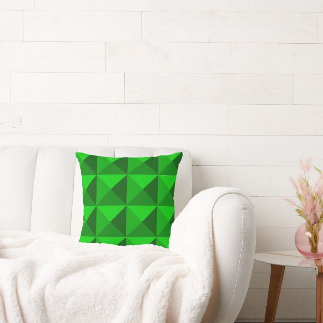 Coussin Pyramides vertes (Canapé)