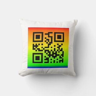 Coussin QR Code® dit : AMOUR