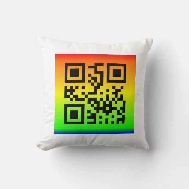 Coussin QR Code® dit : AMOUR (Recto)