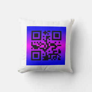 Coussin QR Code® Dit : IL EST DOUBLE