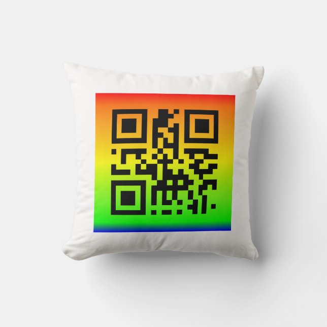 Coussin QR Code® dit : PAIX (Recto)