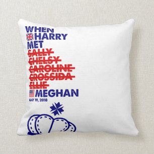 Coussin Quand Harry a rencontré le mariage royal Merch