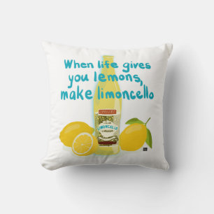 Coussin Quand la vie vous donne des citrons - faites du Li