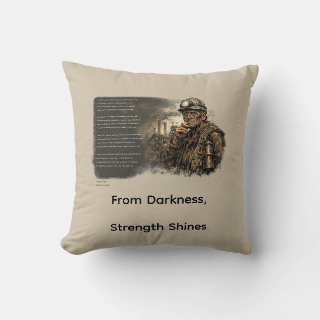 Coussin Quand les fosses se turent (Recto)