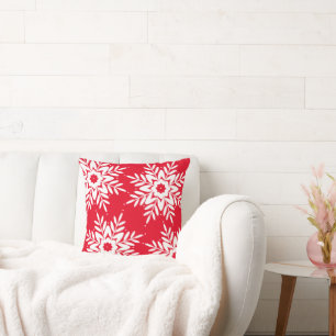 Coussin Quatre Flèches blanches rouges