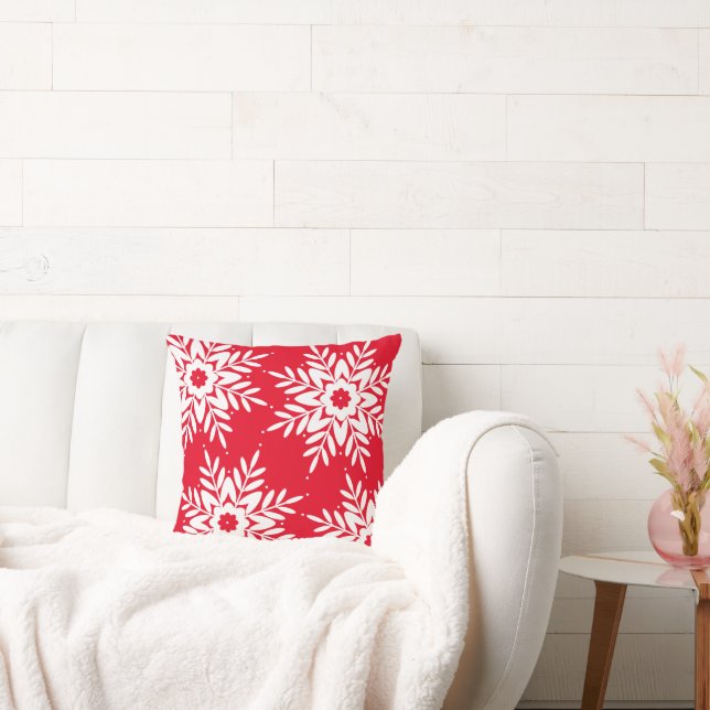 Coussin Quatre Flèches blanches rouges (Canapé)