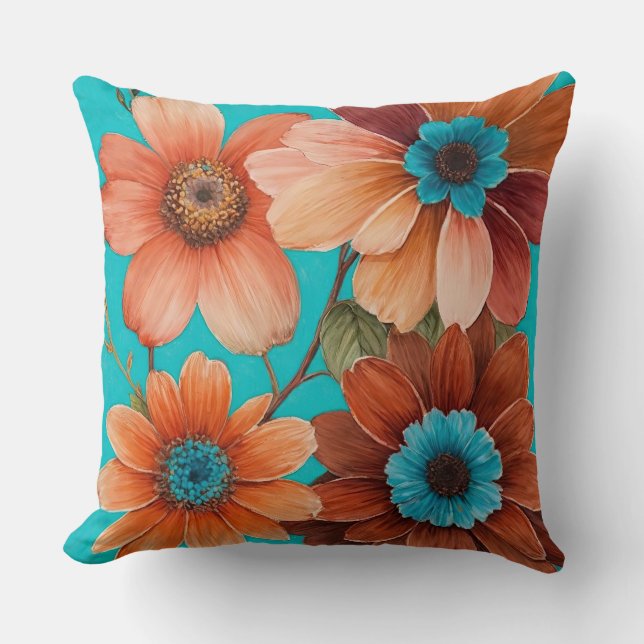 Coussin Quatre Fleurs (Recto)