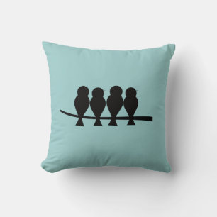 Coussin Quatre oiseaux