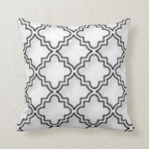 COUSSIN "QUATREFOIL BLANCS CONÇOIVENT LE CARREAU EN