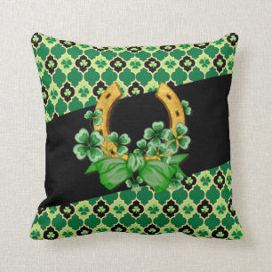 Coussin Quatrefoil Shamrocks irlandais 2