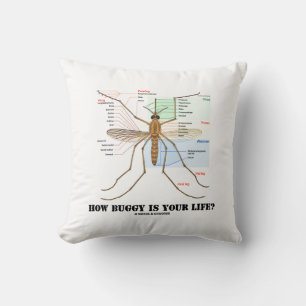 Coussin Quelle Buggy Est Votre Vie ? Humour d'anatomie des