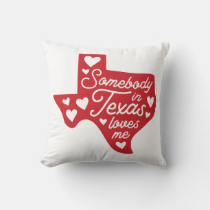 Coussin Quelqu'un au Texas m'aime