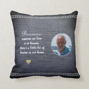 Coussin  Quelqu'un que nous aimons est dans Ciel Photo Mem