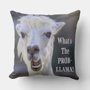 Coussin Qu'est-ce que le Prob-Llama ? Jote Drôle LLAMA