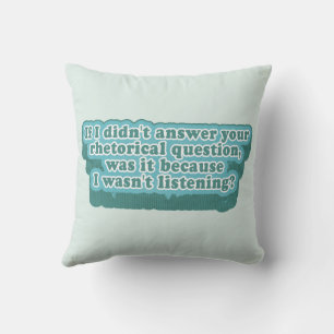 Coussin Questions rhétoriques Grammaire amusante