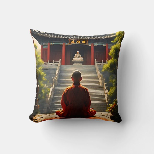 Coussin Quiétude du temple (Recto)
