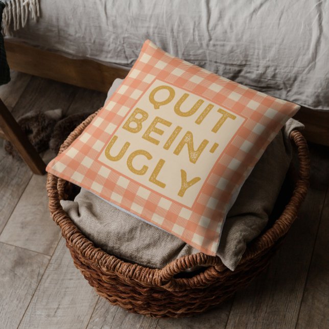 Coussin Quitter Bein'ignoble Pays Slang (Créateur téléchargé)